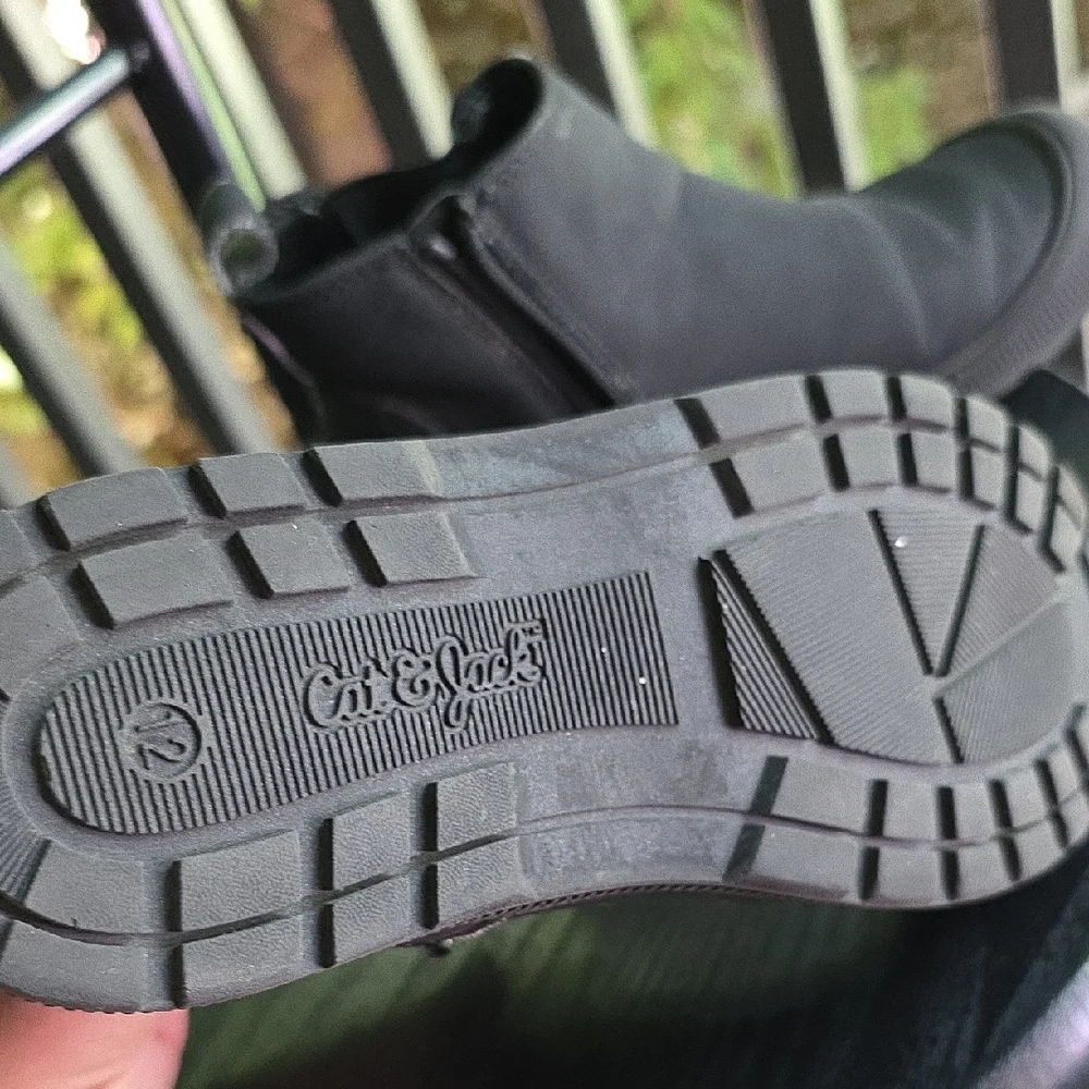 Cat & Jack Black Kids Boots